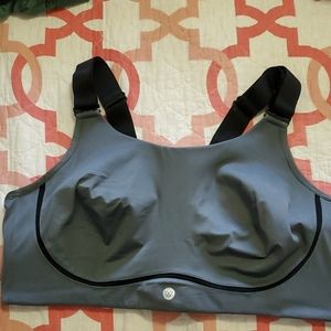 LIVI Lane Bryant Gray Sports Bra 44DD No Wire